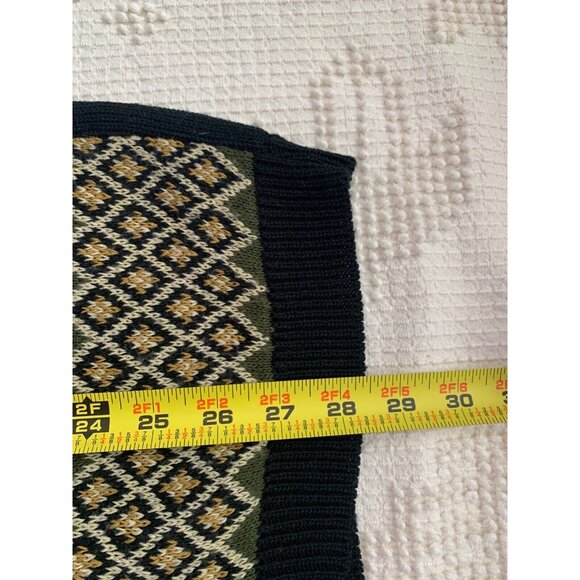 Vintage Norton McNaughton Women Cardigan Sz M Fair Isle Floral Christmas Holiday - Picture 9 of 9